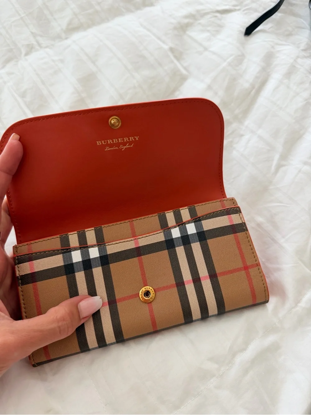 Burberry Classic Tan Plaid Women's Wallet